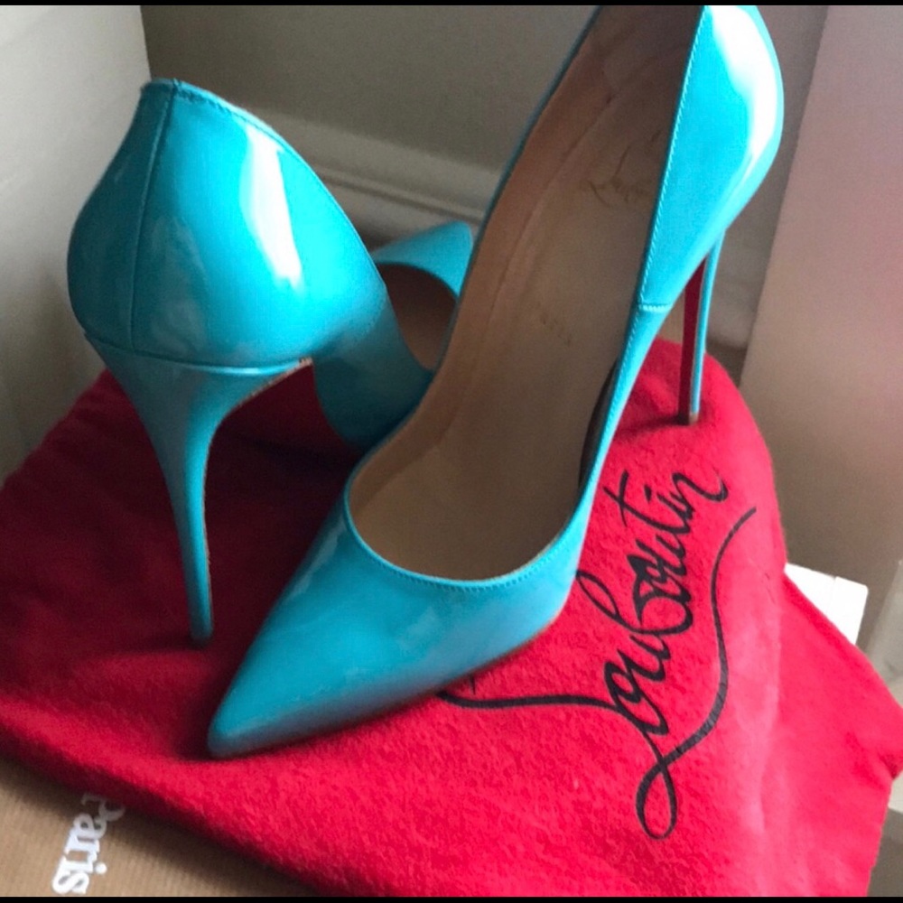 Christian Louboutin Bright Blue So Kate Heels